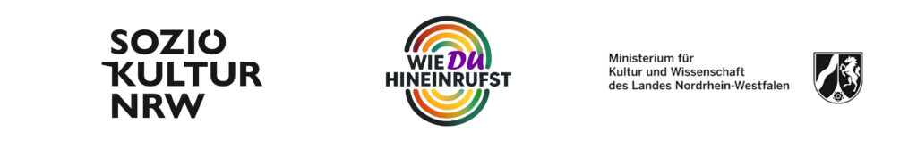 Logos Soziokultur und Land NRW